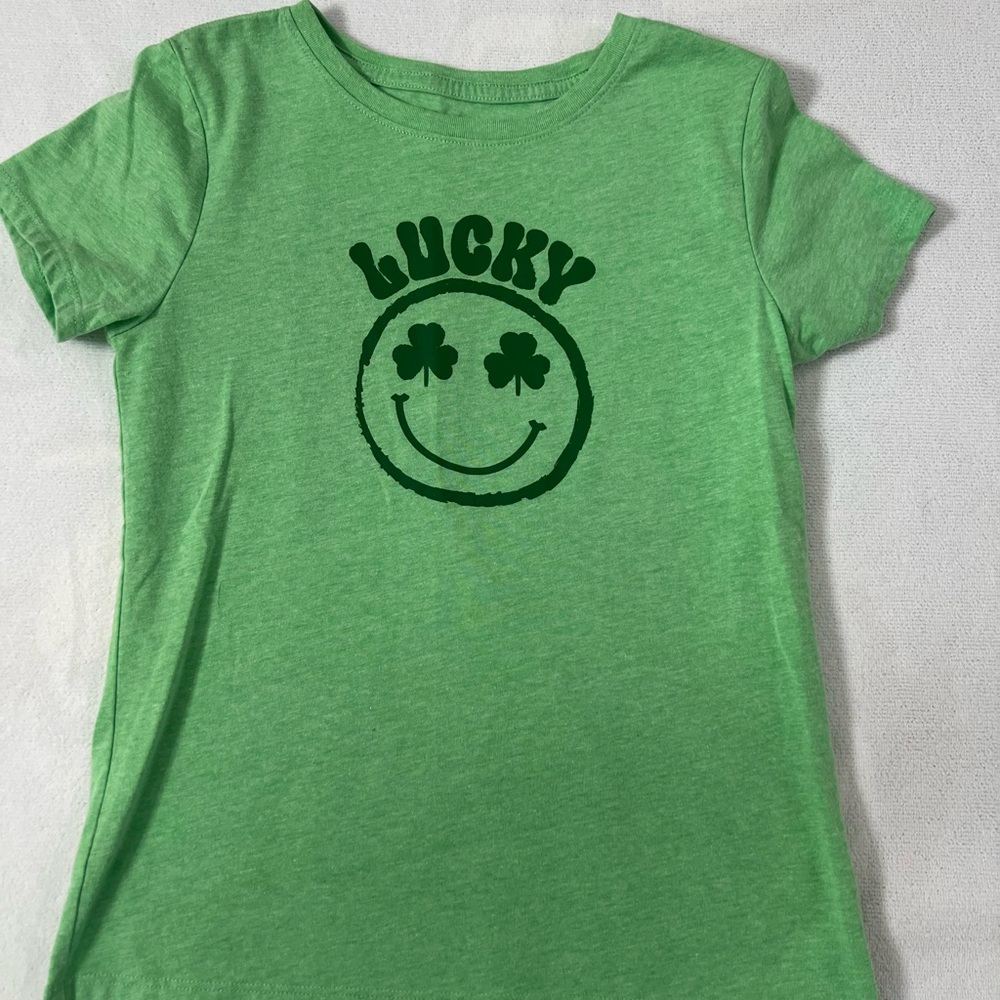 Wonder Nation Green Lucky Tee Short Sleeve
